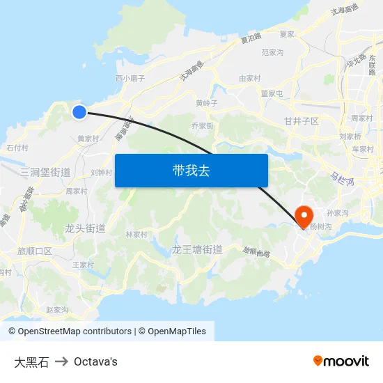 大黑石 to Octava's map