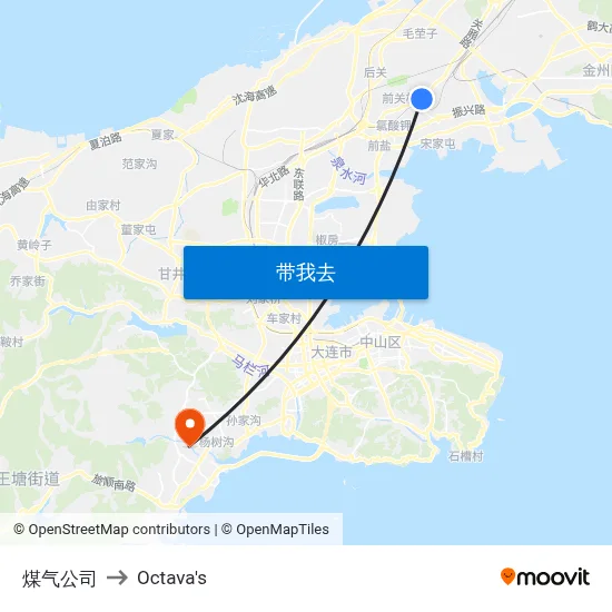 煤气公司 to Octava's map