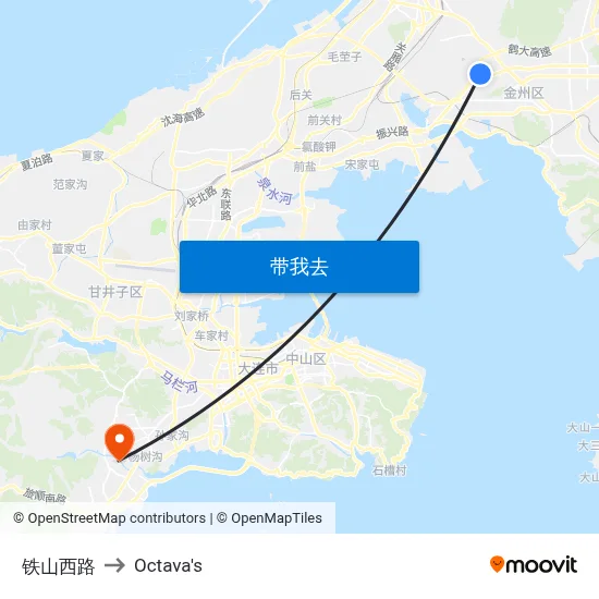 铁山西路 to Octava's map