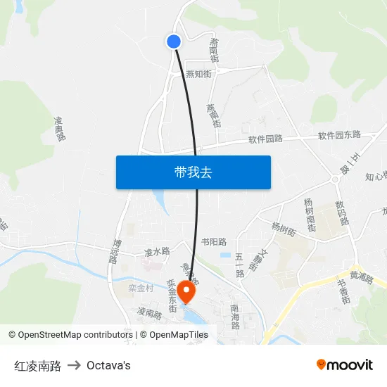 红凌南路 to Octava's map