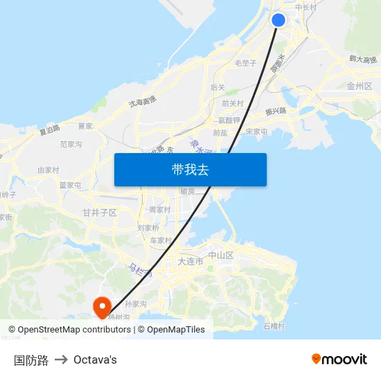 国防路 to Octava's map