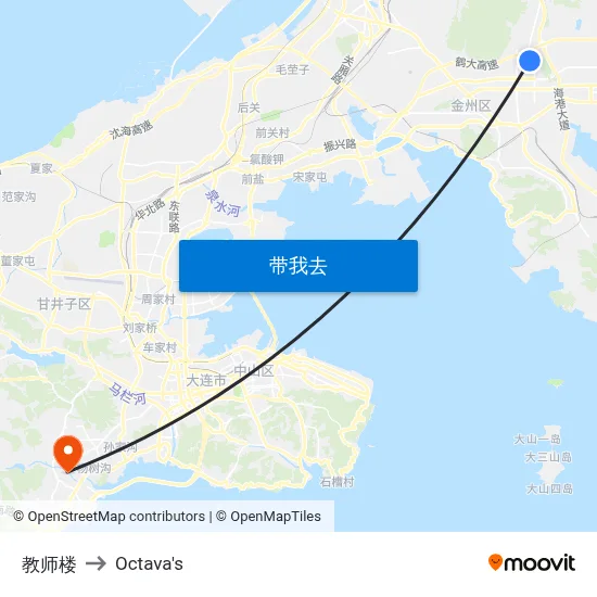 教师楼 to Octava's map