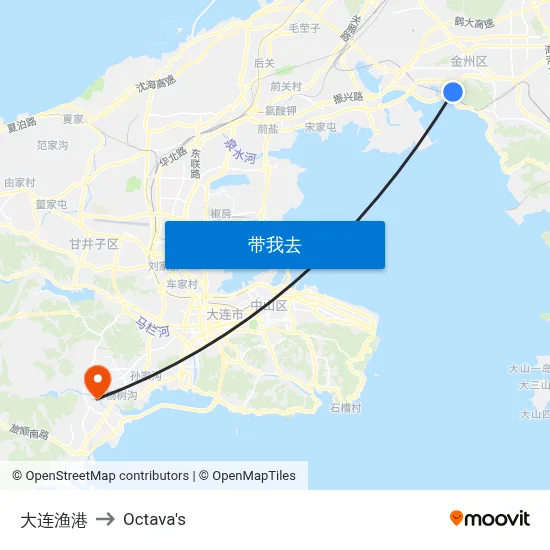 大连渔港 to Octava's map