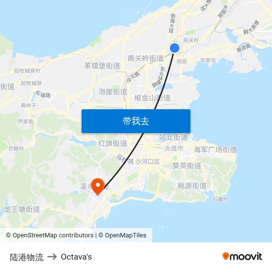陆港物流 to Octava's map