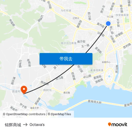 锦辉商城 to Octava's map