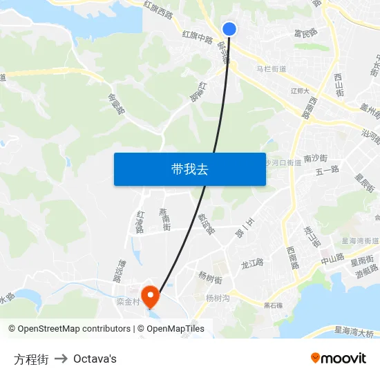 方程街 to Octava's map