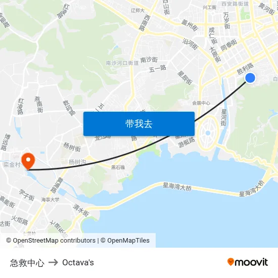急救中心 to Octava's map