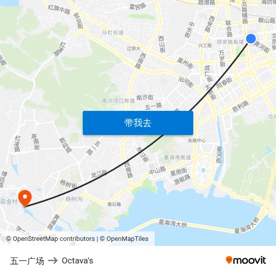 五一广场 to Octava's map