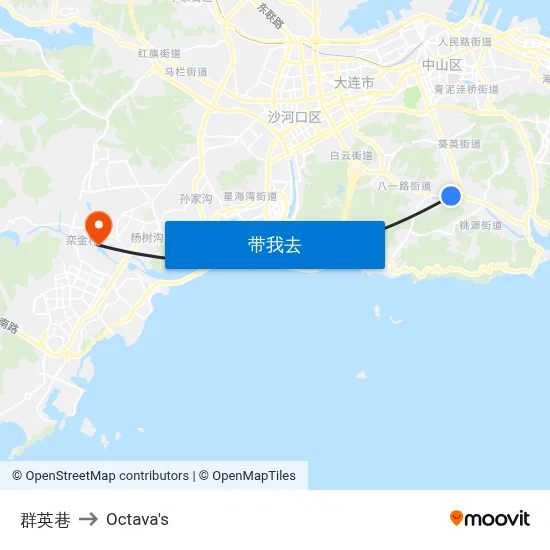 群英巷 to Octava's map