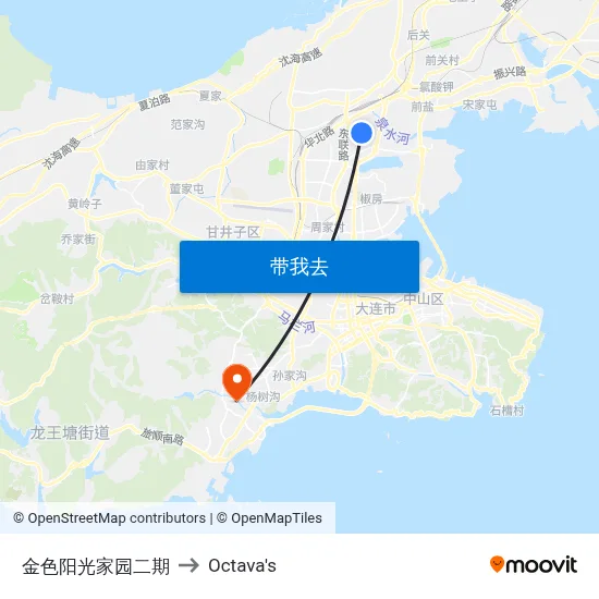 金色阳光家园二期 to Octava's map