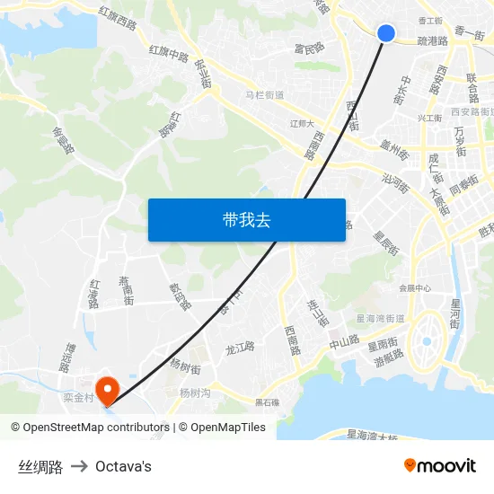 丝绸路 to Octava's map