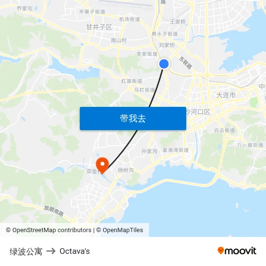 绿波公寓 to Octava's map