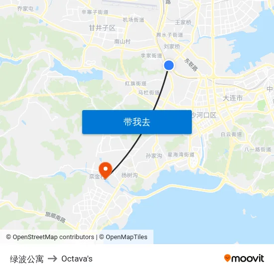 绿波公寓 to Octava's map