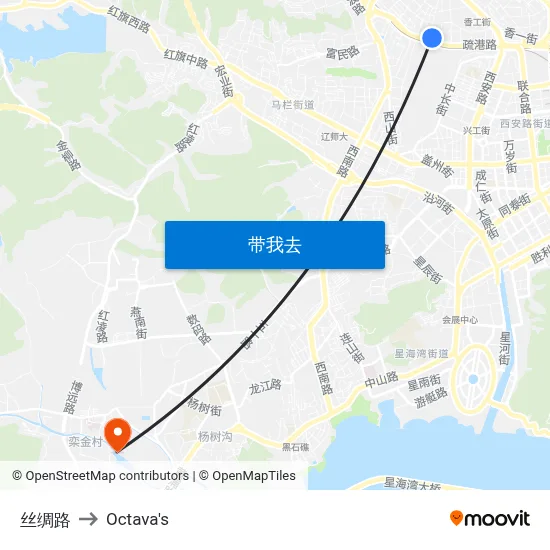 丝绸路 to Octava's map