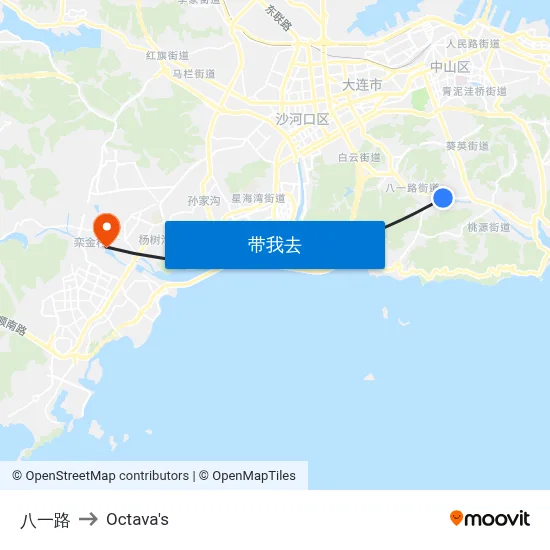 八一路 to Octava's map