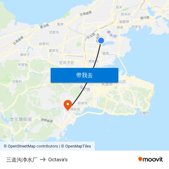 三道沟净水厂 to Octava's map
