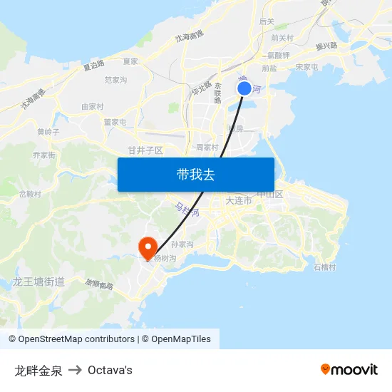 龙畔金泉 to Octava's map