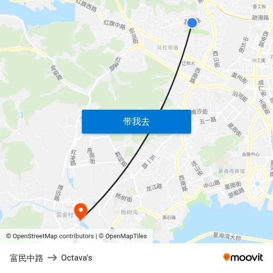 富民中路 to Octava's map