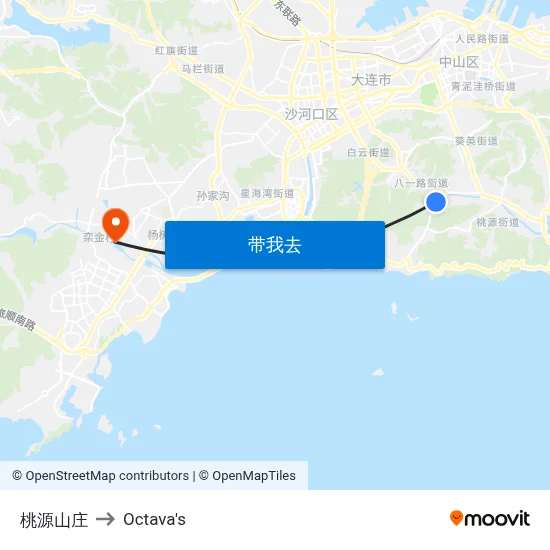 桃源山庄 to Octava's map