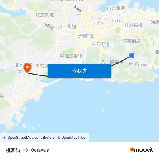 桃源街 to Octava's map