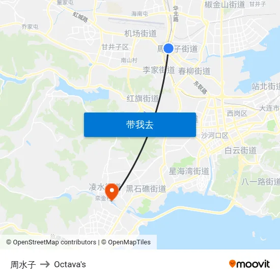 周水子 to Octava's map