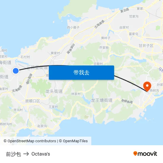 前沙包 to Octava's map