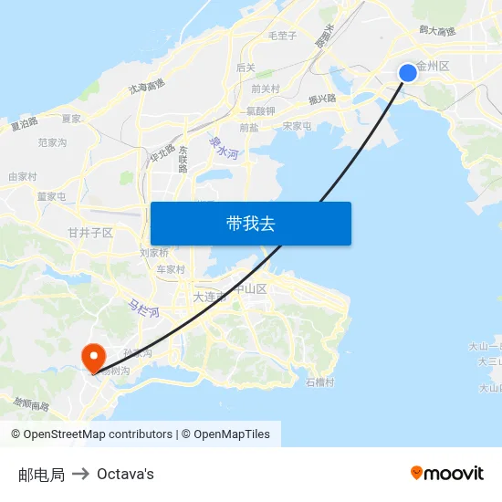 邮电局 to Octava's map