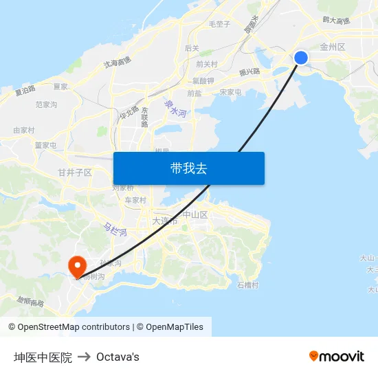 坤医中医院 to Octava's map
