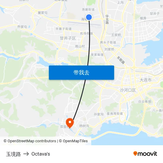 玉境路 to Octava's map