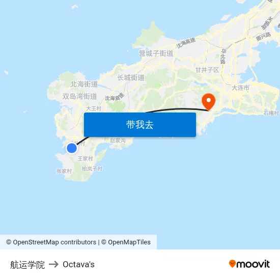 航运学院 to Octava's map
