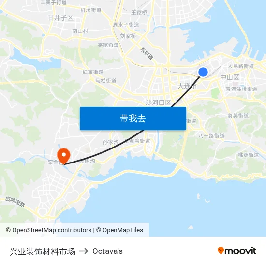 兴业装饰材料市场 to Octava's map