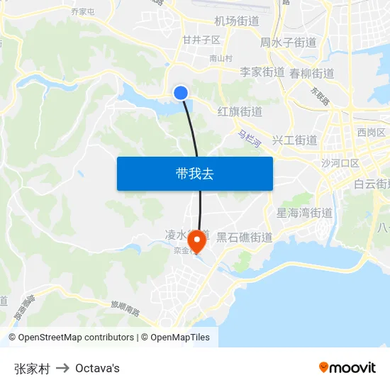 张家村 to Octava's map