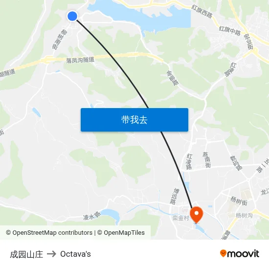 成园山庄 to Octava's map