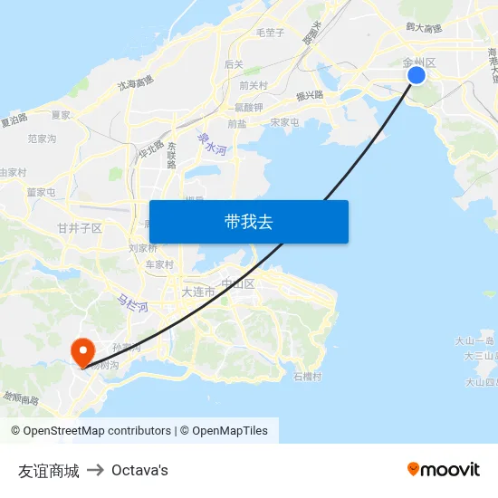 友谊商城 to Octava's map