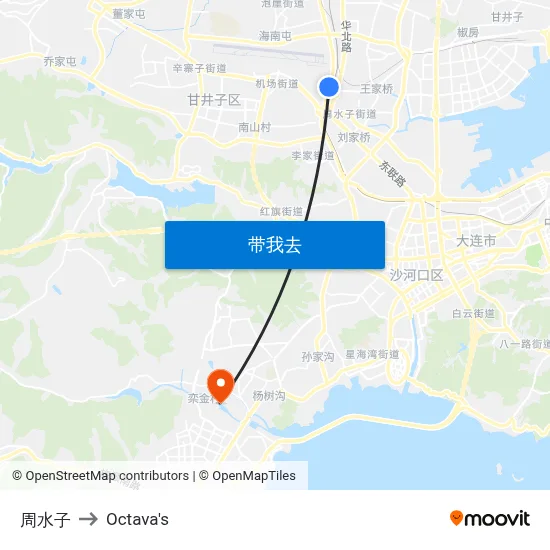 周水子 to Octava's map