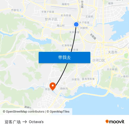 迎客广场 to Octava's map