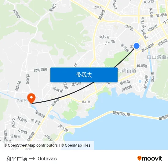 和平广场 to Octava's map