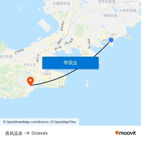 唐风温泉 to Octava's map