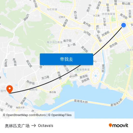 奥林匹克广场 to Octava's map