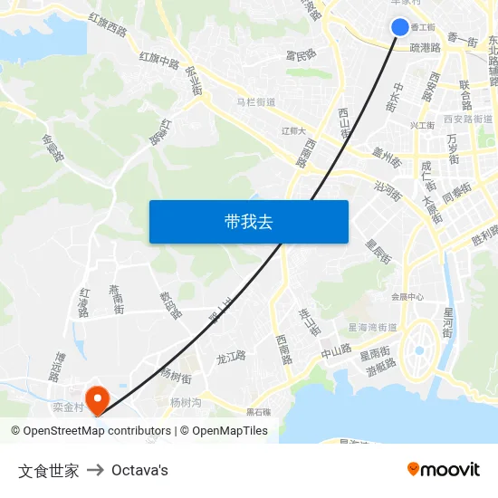 文食世家 to Octava's map