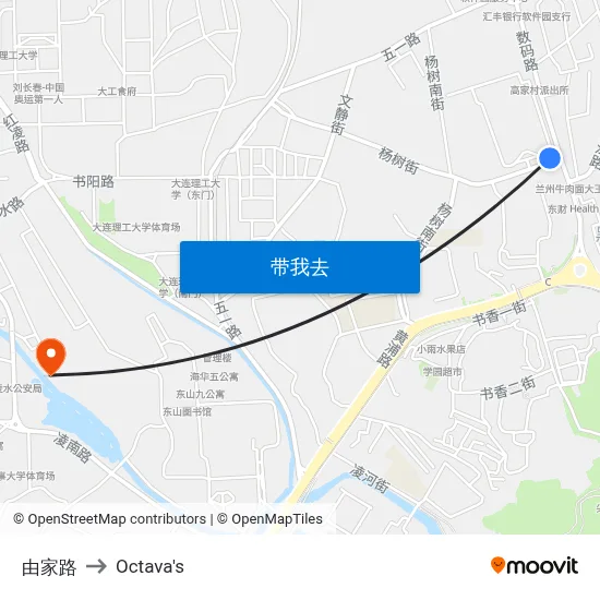 由家路 to Octava's map