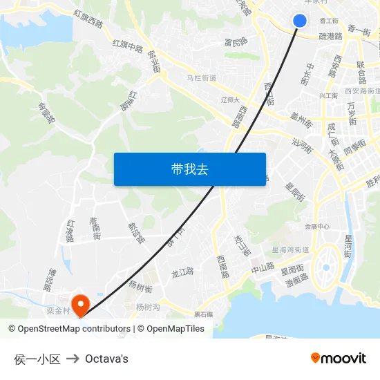 侯一小区 to Octava's map