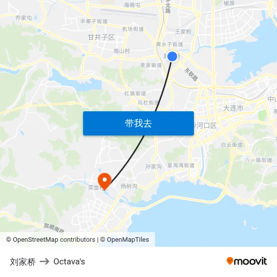刘家桥 to Octava's map