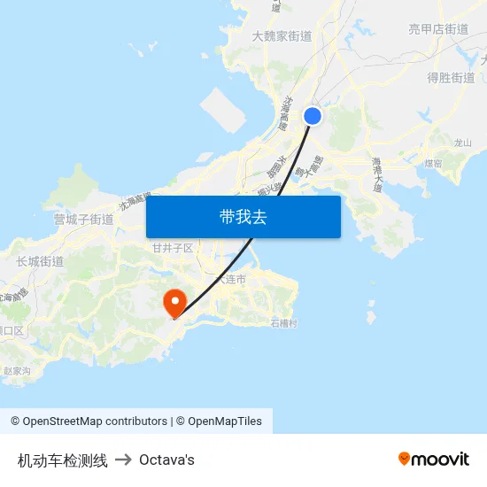 机动车检测线 to Octava's map
