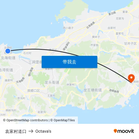 袁家村道口 to Octava's map