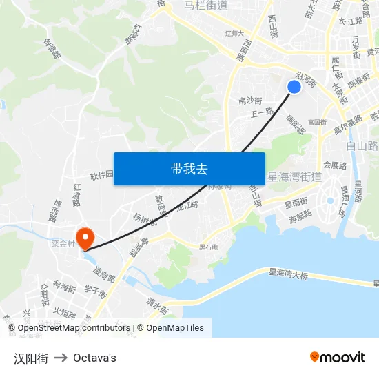 汉阳街 to Octava's map