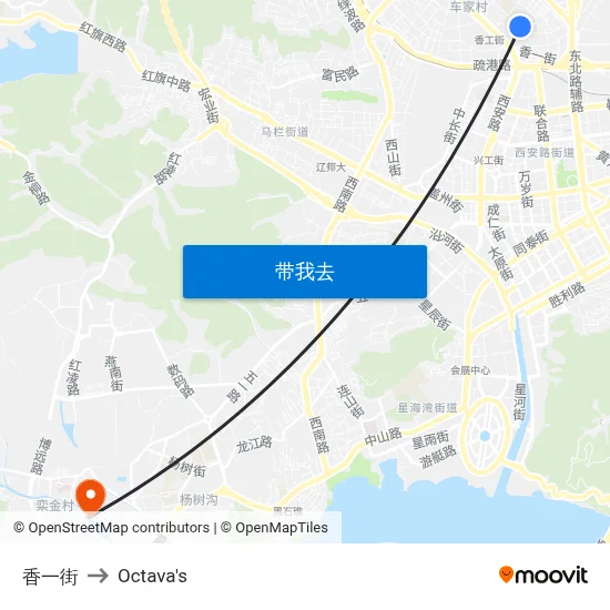香一街 to Octava's map