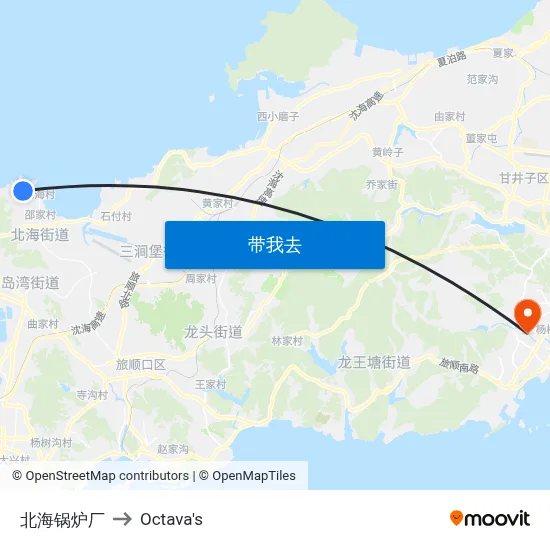 北海锅炉厂 to Octava's map