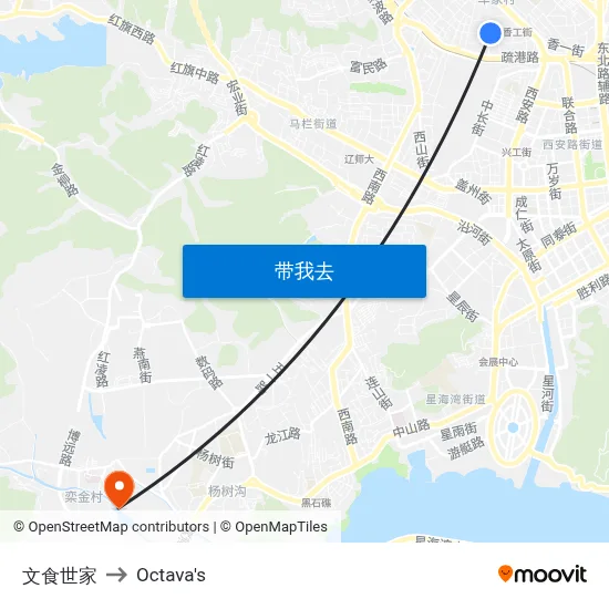 文食世家 to Octava's map