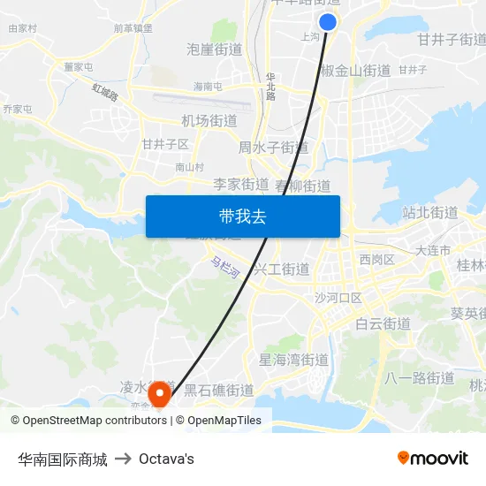 华南国际商城 to Octava's map